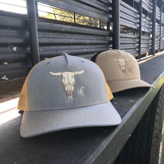 Cow Skull Khaki/Coffee