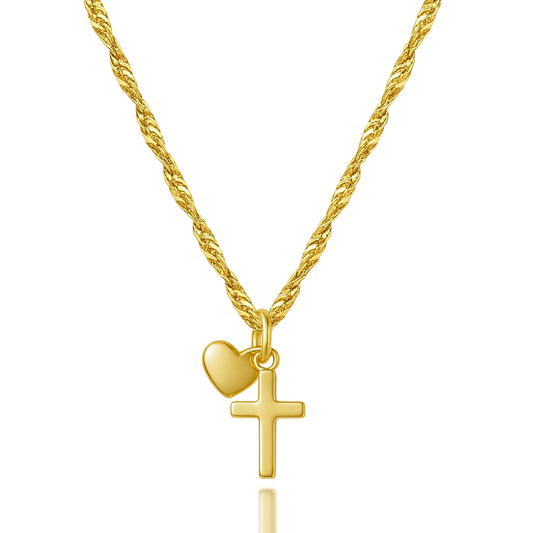 The Steadfast Love Cross & Heart Necklace