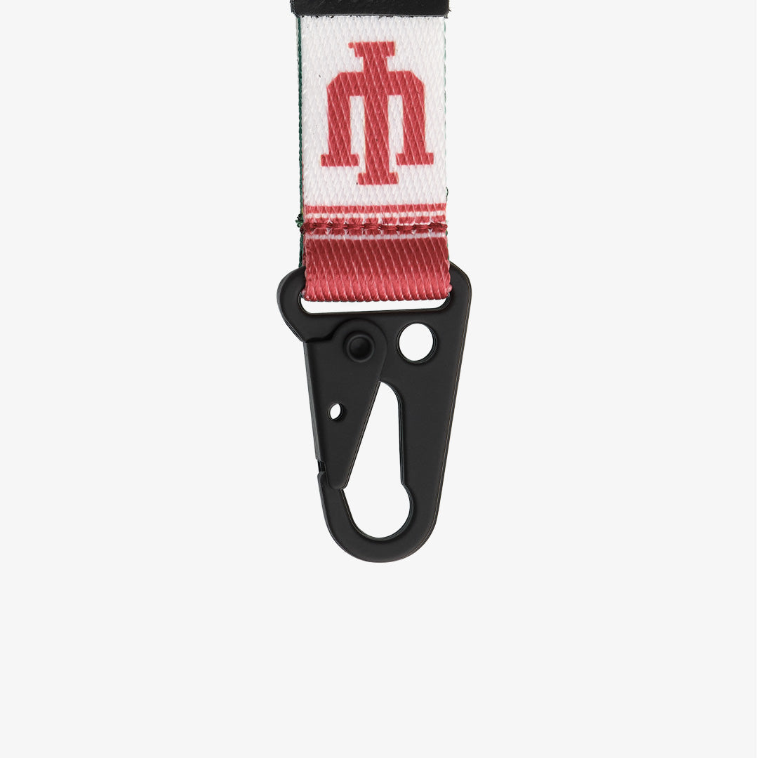 Indiana University White - Keychain Clip