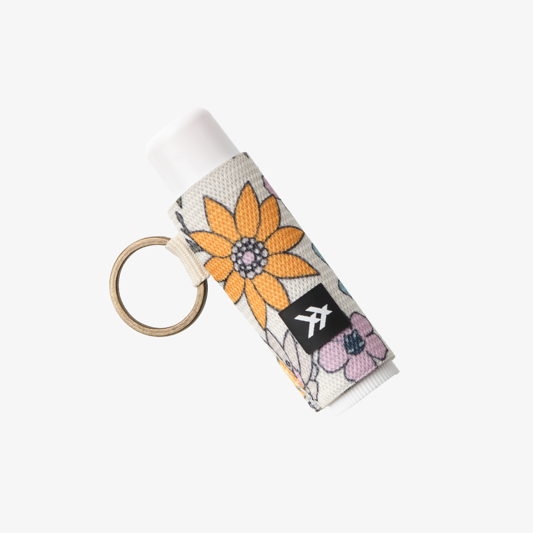 Mountain Flowers - Chapstick Holder Keychain