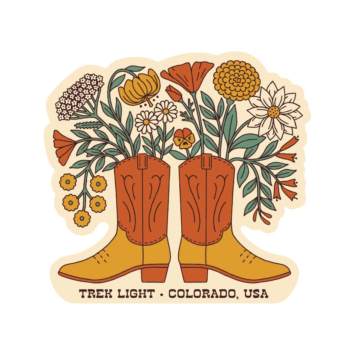 Western Bloom Sticker